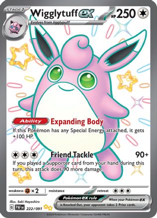 Wigglytuff ex [222/091] SV: Paldean Fates Pokemon - Single Cards