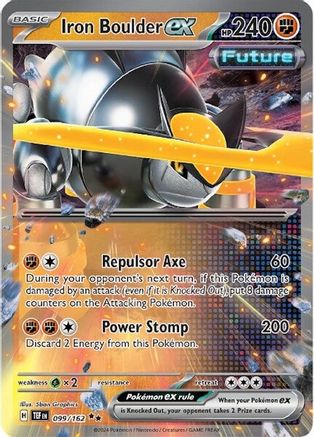 Iron Boulder ex - 099/162 Pokemon SV05: Temporal Forces - Single Cards