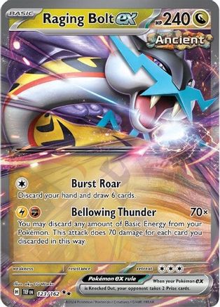 Raging Bolt ex - 123/162 Pokemon SV05: Temporal Forces - Single Cards