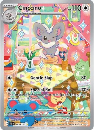 Cinccino - 183/162 Pokemon SV05: Temporal Forces - Single Cards