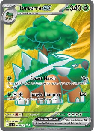 Torterra ex - 185/162 Pokemon SV05: Temporal Forces - Single Cards