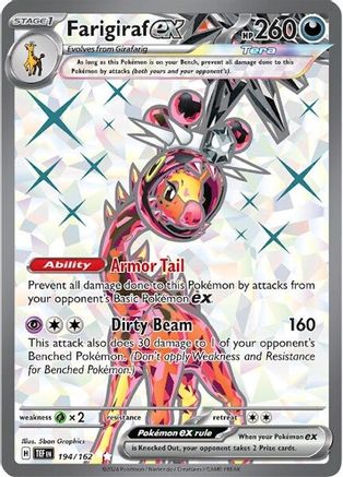 Farigiraf ex - 194/162 Pokemon SV05: Temporal Forces - Single Cards