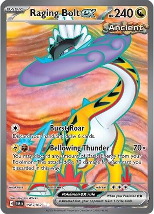 Raging Bolt ex - 196/162 Pokemon SV05: Temporal Forces - Single Cards