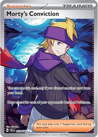 Morty's Conviction - 201/162 Pokemon SV05: Temporal Forces - Single Cards