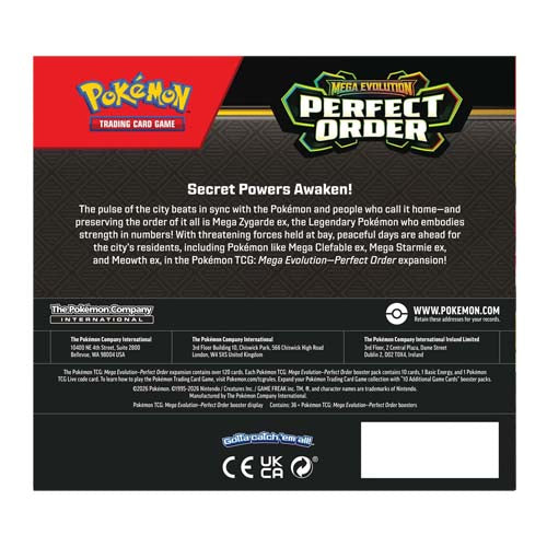 Mega Evolution Perfect Order Booster Box X 6 (Case) Pokemon TCG - Trading Card Games - 4