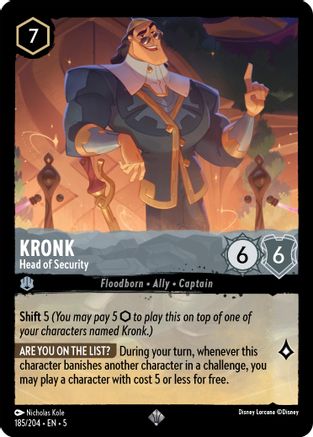 Kronk - Head of Security (185/204) - Shimmering Skies Cold Foil - Single Cards