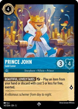 Prince John - Gold Lover (147/204) - Shimmering Skies - Single Cards