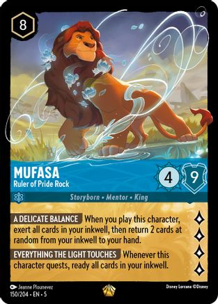 Mufasa - Ruler of Pride Rock (150/204) - Shimmering Skies Cold Foil - Single Cards