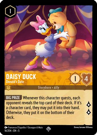 Daisy Duck - Donald's Date (16/204) - Shimmering Skies Cold Foil - Single Cards
