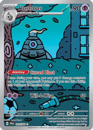 Dusclops 69 - SV Shrouded Fable Pokemon Holofoil - Single Cards