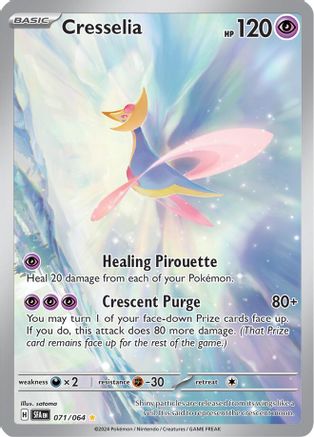 Cresselia 71 - SV Shrouded Fable Pokemon Holofoil - Single Cards