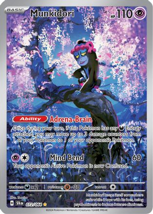 Munkidori 72 - SV Shrouded Fable Pokemon Holofoil - Single Cards