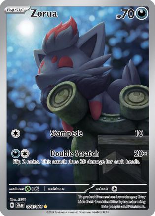 Zorua 75 - SV Shrouded Fable Pokemon Holofoil - Single Cards