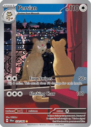 Persian 78 - SV Shrouded Fable Pokemon Holofoil - Single Cards