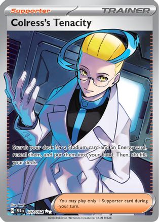 Colress's Tenacity 87 - SV Shrouded Fable Pokemon Holofoil - Single Cards