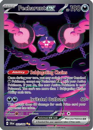 Pecharunt ex 93 - SV Shrouded Fable Pokemon Holofoil - Single Cards