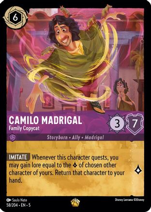 Camilo Madrigal - Family Copycat (58/204) - Shimmering Skies Cold Foil - Single Cards