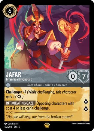 Jafar - Tyrannical Hypnotist (172/204) - Shimmering Skies - Single Cards