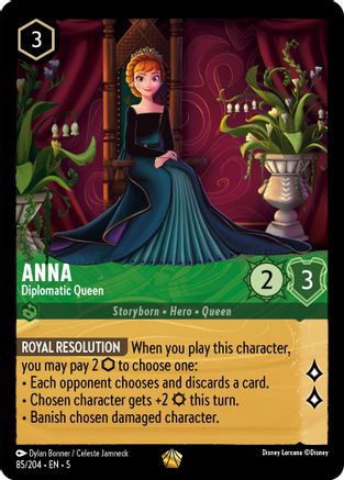 Anna - Diplomatic Queen (85/204) - Shimmering Skies Cold Foil - Single Cards