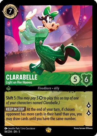 Clarabelle - Light on Her Hooves (84/204) - Shimmering Skies - Single Cards