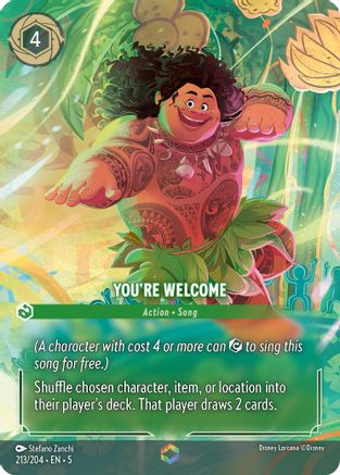 You're Welcome (Enchanted) (213/204) - Shimmering Skies Holofoil - Single Cards