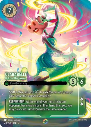 Clarabelle - Light on Her Hooves (Enchanted) (211/204) - Shimmering Skies Holofoil - Single Cards