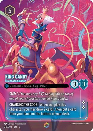 King Candy - Sweet Abomination (Enchanted) (218/204) - Shimmering Skies Holofoil - Single Cards