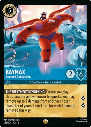 Baymax - Armored Companion (157/204) - Azurite Sea Cold Foil - Single Cards