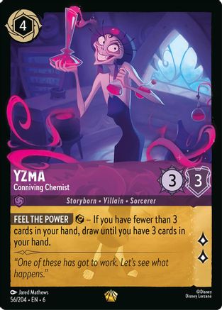 Yzma - Conniving Chemist (56/204) - Azurite Sea Cold Foil - Single Cards