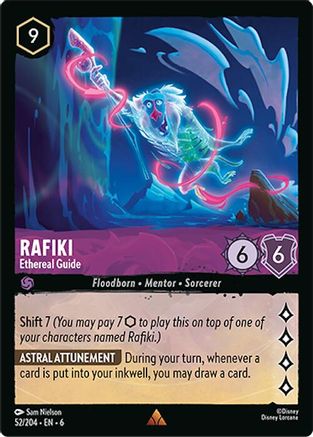 Rafiki - Ethereal Guide (52/204) - Azurite Sea Cold Foil - Single Cards
