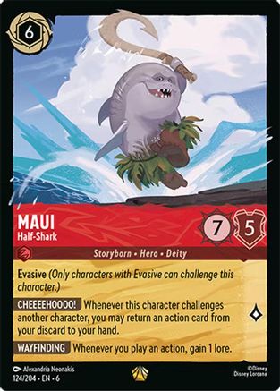Maui - Half-Shark (124/204) - Azurite Sea Cold Foil - Single Cards
