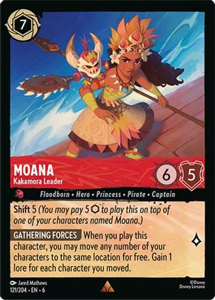 Moana - Kakamora Leader (121/204) - Azurite Sea Cold Foil - Single Cards