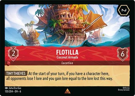 Flotilla - Coconut Armada (135/204) - Azurite Sea Cold Foil - Single Cards