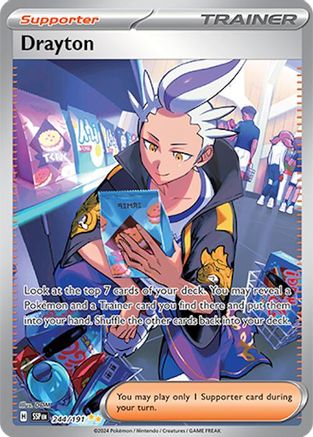Drayton 244 - SV08 Surging Sparks Holofoil - Single Cards