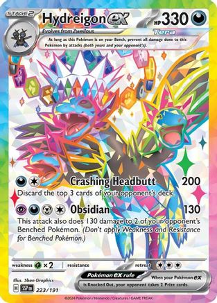 Hydreigon ex 223 - SV08 Surging Sparks Holofoil - Single Cards