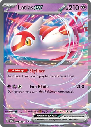 Latias ex - 076/191 76 - SV08 Surging Sparks Holofoil - Single Cards