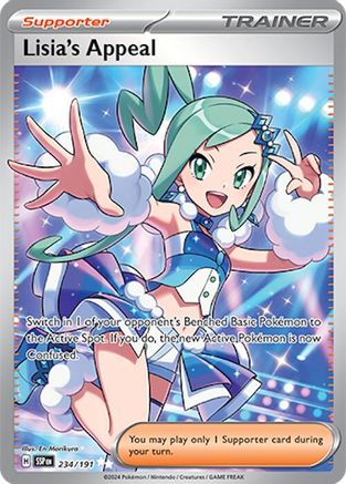 Lisia's Appeal 234 - SV08 Surging Sparks Holofoil - Single Cards