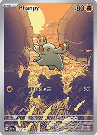 Phanpy 205 - SV08 Surging Sparks Holofoil - Single Cards