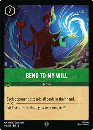 Bend to My Will (93/204) - Azurite Sea Cold Foil - Single Cards