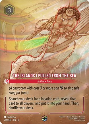 The Islands I Pulled From The Sea (Enchanted) (216/204) - Azurite Sea Holofoil - Single Cards