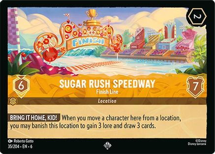 Sugar Rush Speedway - Finish Line (35/204) - Azurite Sea Cold Foil - Single Cards