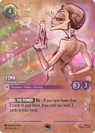 Yzma - Conniving Chemist (Enchanted) (209/204) - Azurite Sea Holofoil - Single Cards