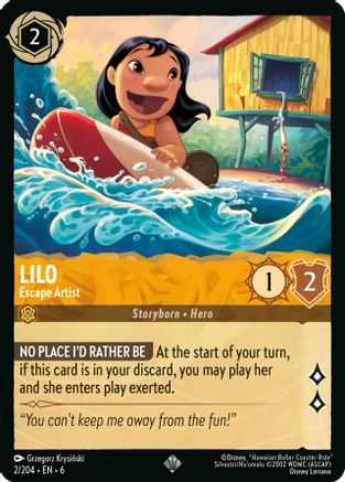 Lilo - Escape Artist (2/204) - Azurite Sea Cold Foil - Single Cards