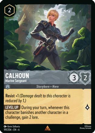 Calhoun - Marine Sergeant (191/204) - Azurite Sea Cold Foil - Single Cards
