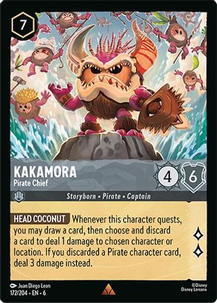 Kakamora - Pirate Chief (172/204) - Azurite Sea Cold Foil - Single Cards