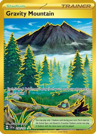 Gravity Mountain - 250/191 250 - SV08 Surging Sparks Holofoil - Single Cards