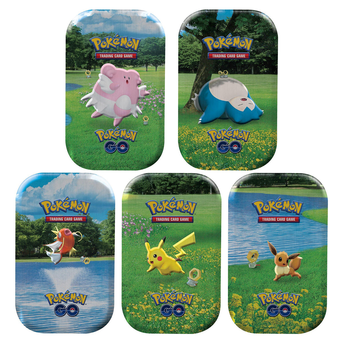 Pokemon GO Mini Tins (Set of 5) POKEMON TCG - Trading Card Games