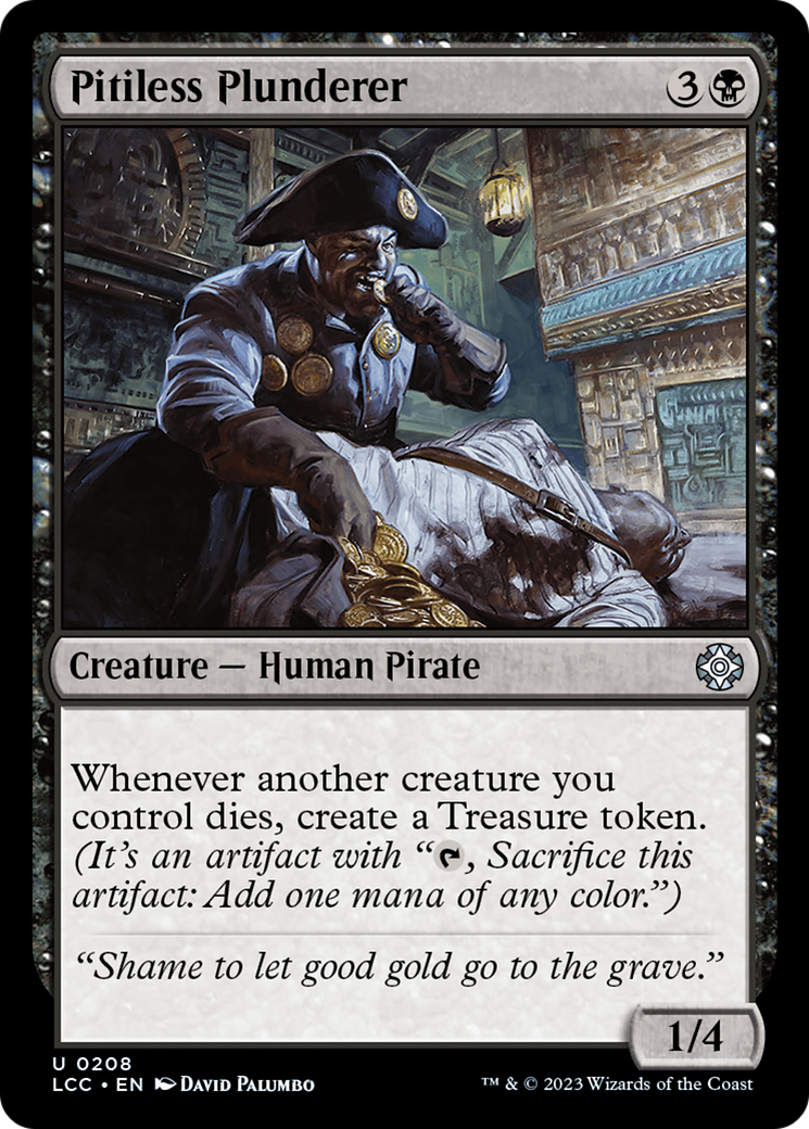 Pitiless Plunderer (LCC-208) - The Lost Caverns of Ixalan Commander - Magic The Gathering - Single Cards