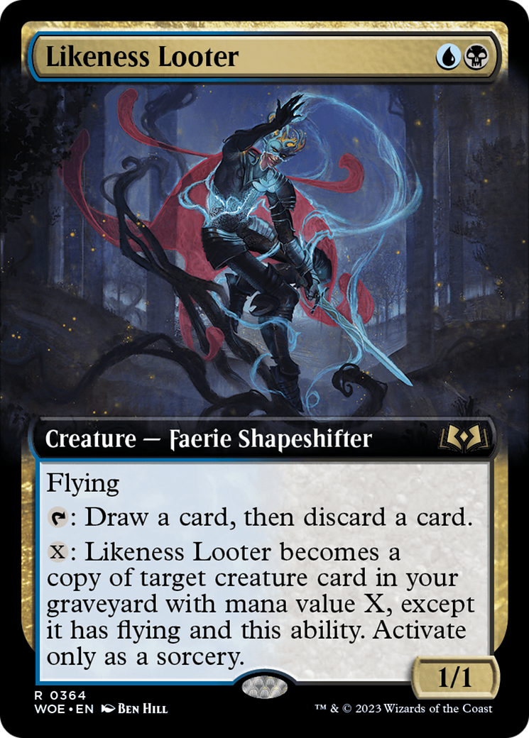 FOIL Likeness Looter (Extended Art) (WOE-364) - Wilds of Eldraine - Magic The Gathering - Single Cards