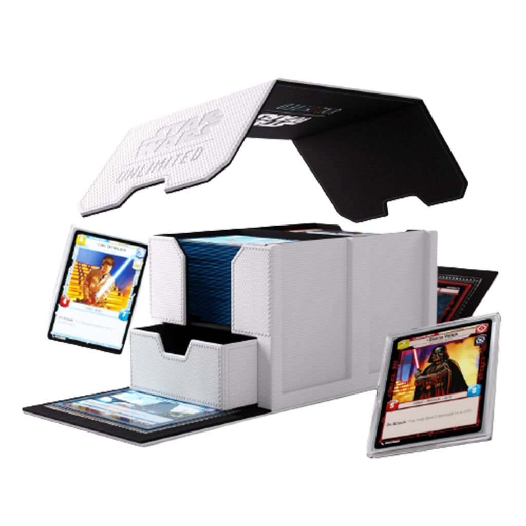 Gamegenic Star Wars Unlimited Double Deck Pod - White/Black - Deck Boxes - 7
